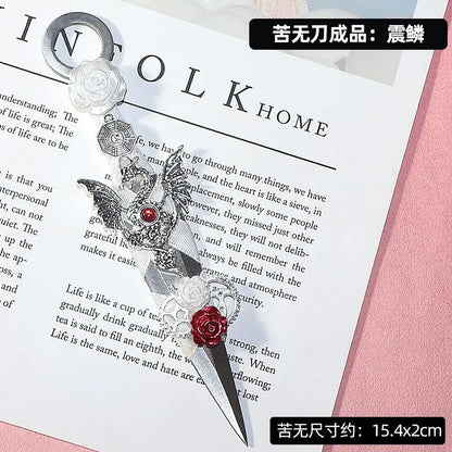 Lettres ventilées en acier inoxydable, épée n'a pas été aiguisée,