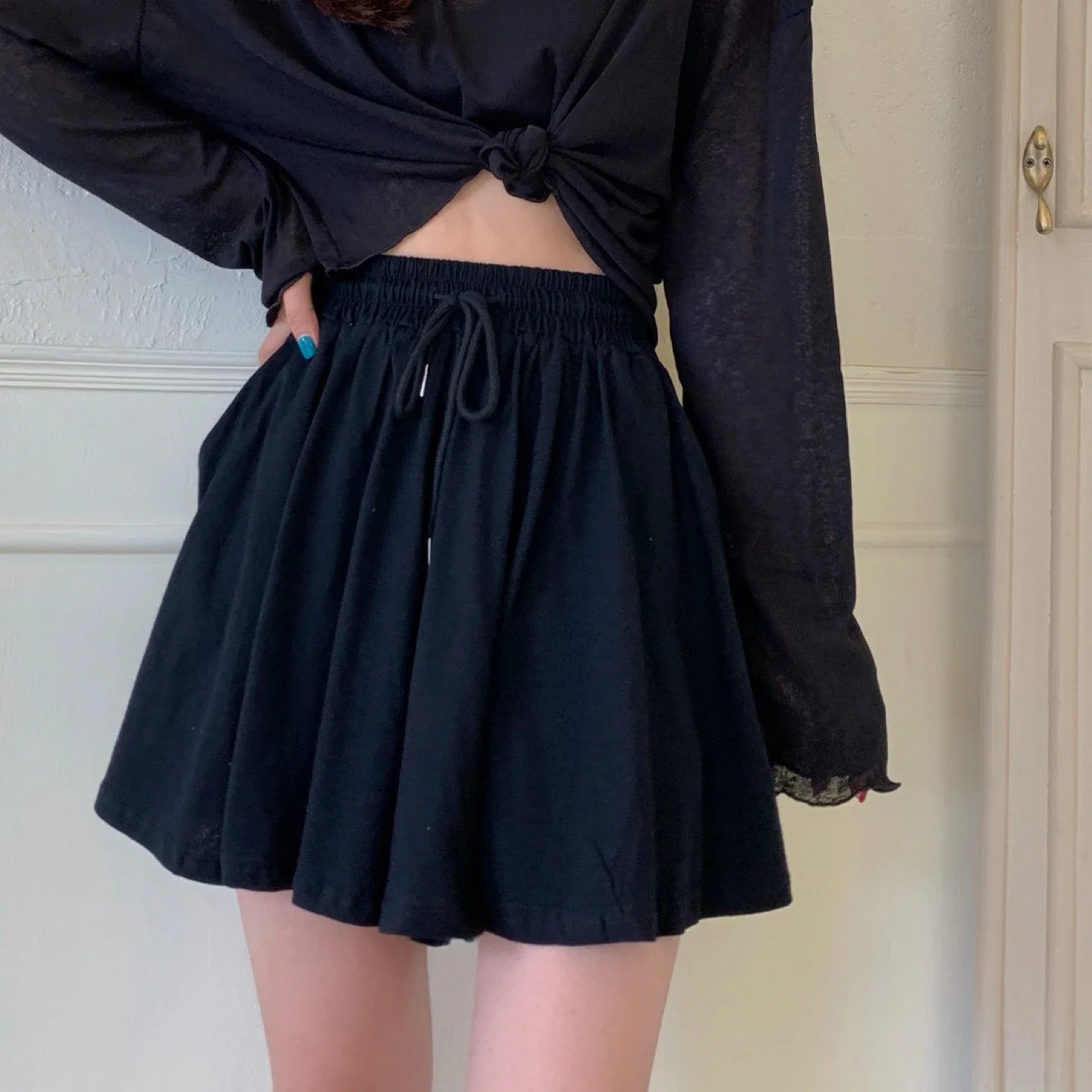 Short OL taille haute pour femme, vêtement d'extérieur, décontracté, mignon, sexy, à la mode, nouvelle collection printemps été 2021, Vy1523