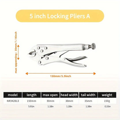 DELIXI – pince de verrouillage électrique de 5/6/7 pouces, pince de verrouillage à mâchoire incurvée, pince droite à Long nez, outils de soudage multifonctions