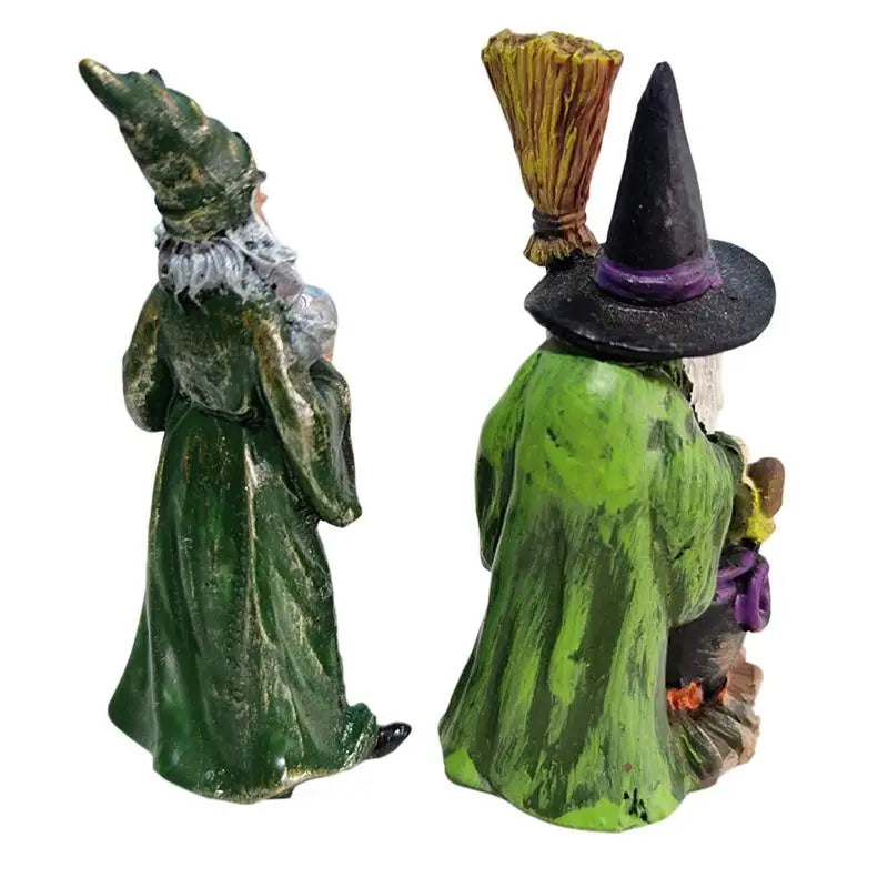 Figurine de Sorcière d'Horreur d'Halloween, Ornements de Décoration de Bureau, Bricolage pour ix, Jardin, Joyeuses Vacances d'Halloween, Décor de Bar