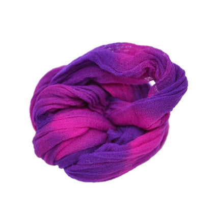 Lot de 5 pièces de bas de fleur en Nylon multicolore, rond, matériau de traction, accessoire fait à la main, artisanat de fleurs pour mariage à la maison