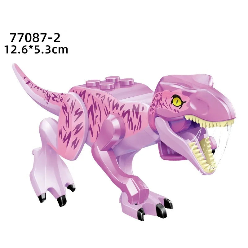 Mini bloc de construction jouet dinosaure jurassique Puzzle Animal tyrannosaure Rex ptérosaure bloc de construction jouet cadeau pour enfants