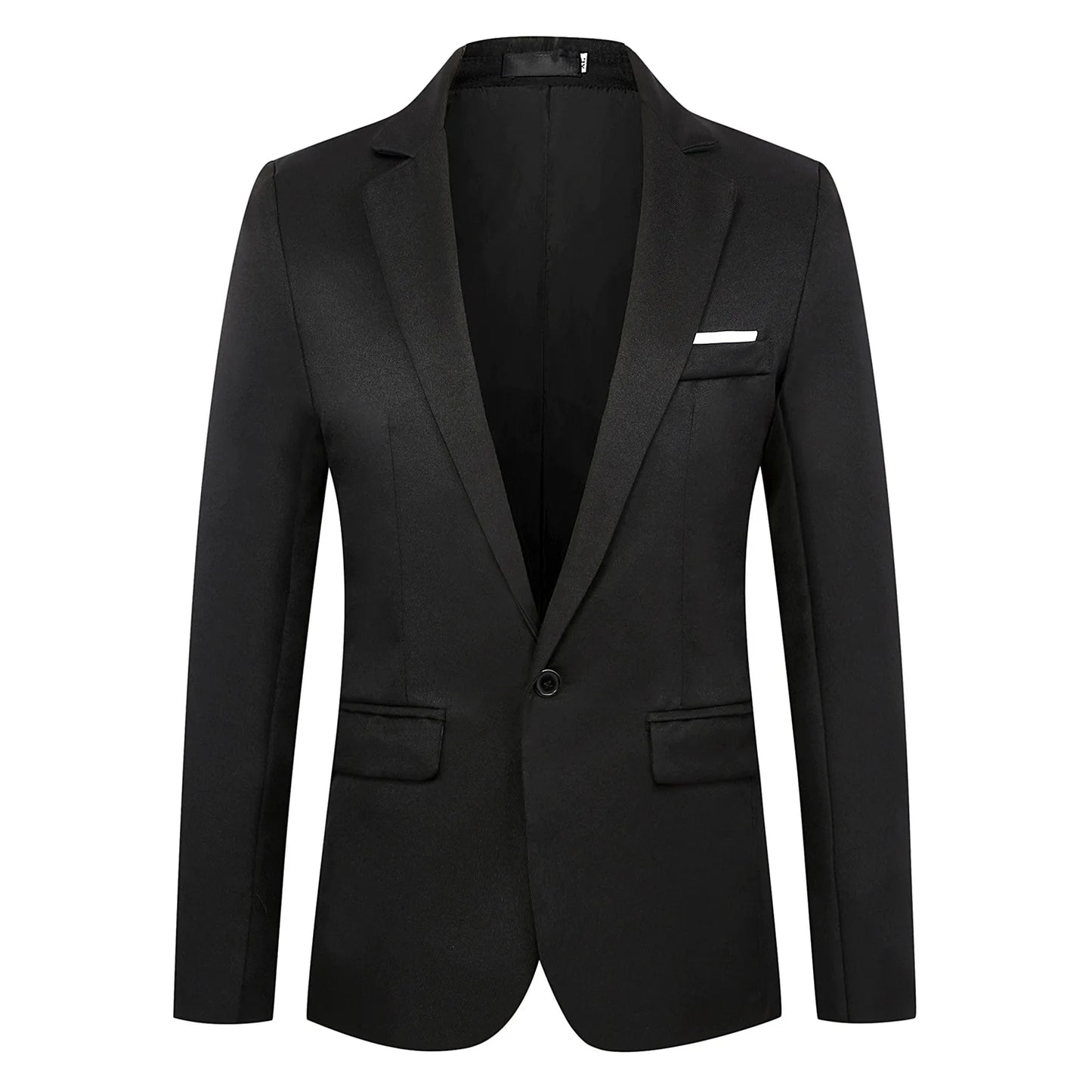 Blazer à bouton unique pour hommes, costumes épissés solides, manches longues, col rabattu, vestes d'affaires, poches Slim, été 2025