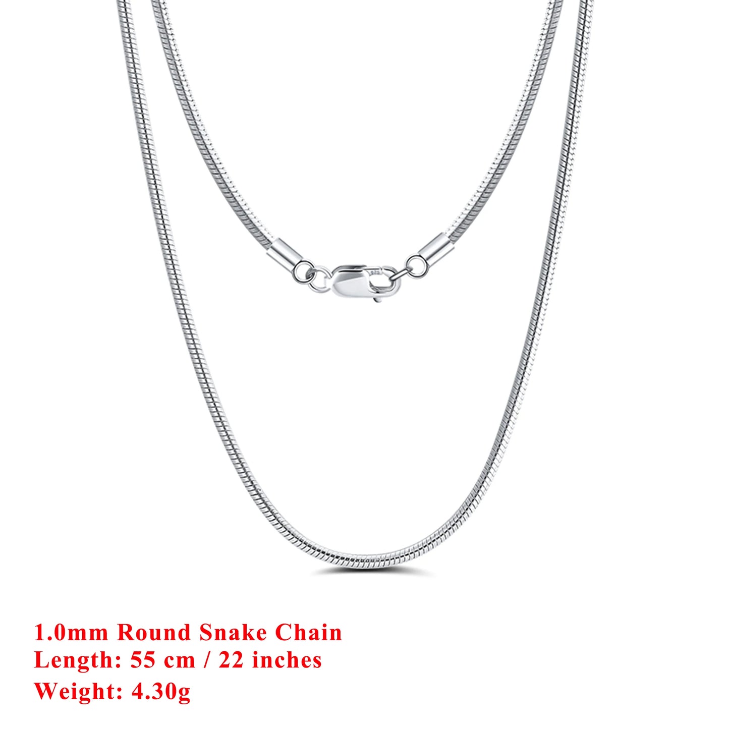Effie Queen Chic 925 en argent Sterling chaîne de base ras du cou Simple collier bijoux exquis pour hommes et femmes tenue décontractée SC07