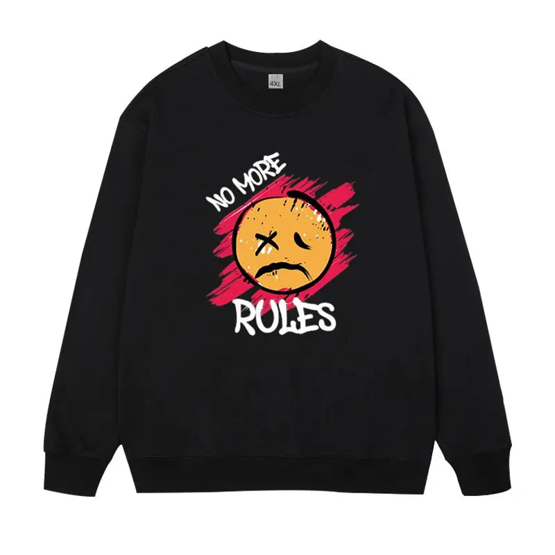 Grande taille hommes sweat pulls pull surdimensionné 6XL 7XL homme col rond manches longues imprimé noir hauts amples vêtements masculins