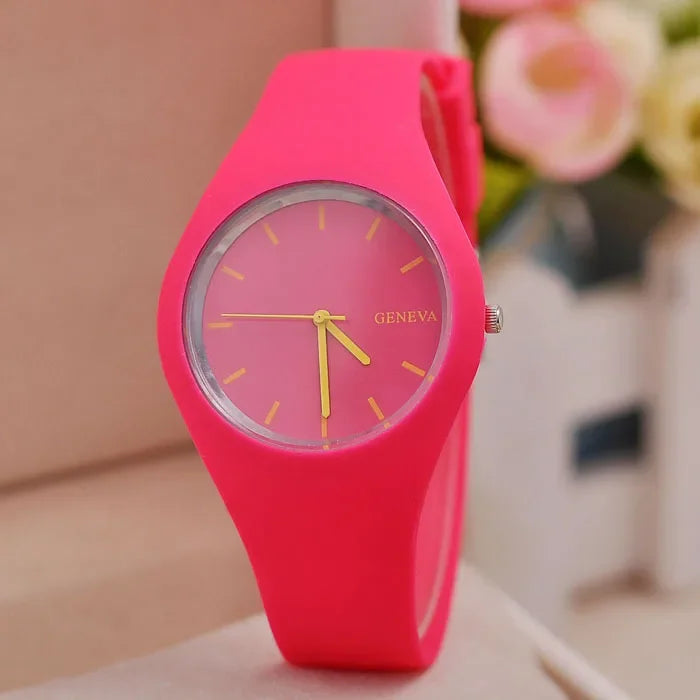 montres Ultra-mince mode bracelet en Silicone