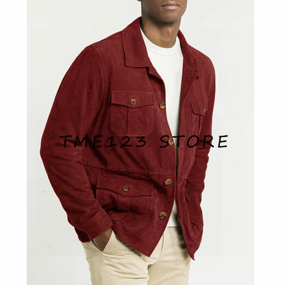Vestes tendance décontractées en daim pour hommes, costumes élégants pour hommes, costume Social pour hommes, blazer Blaser pour hommes, mariage formel