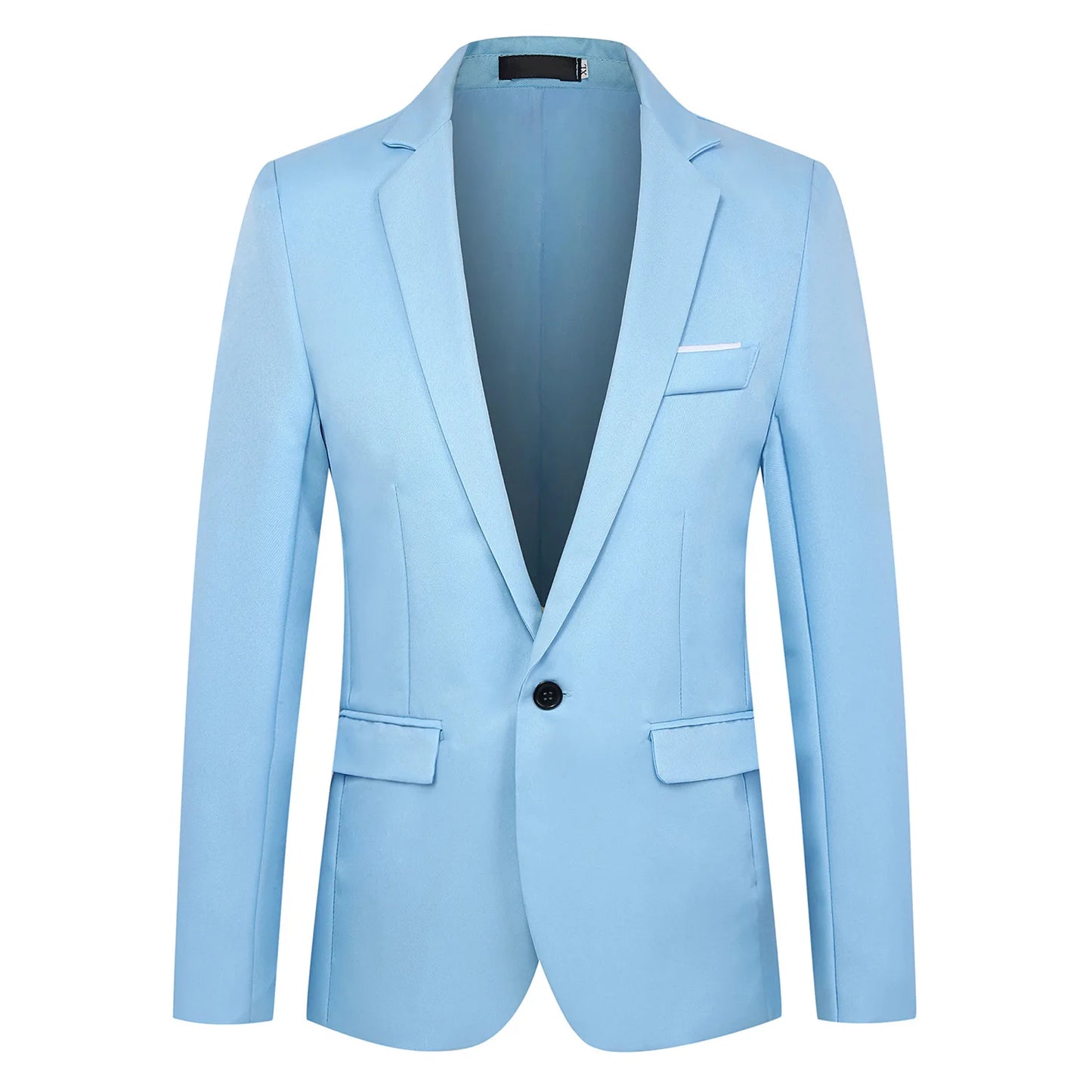 Blazer à bouton unique pour hommes, costumes épissés solides, manches longues, col rabattu, vestes d'affaires, poches Slim, été 2025