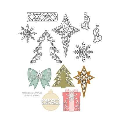 Timbres transparents de vacances de Noël, matrices de découpe, papier de scrapbooking, houx exécutif, décoration de boîte-cadeau, cadres, artisanat de cartes