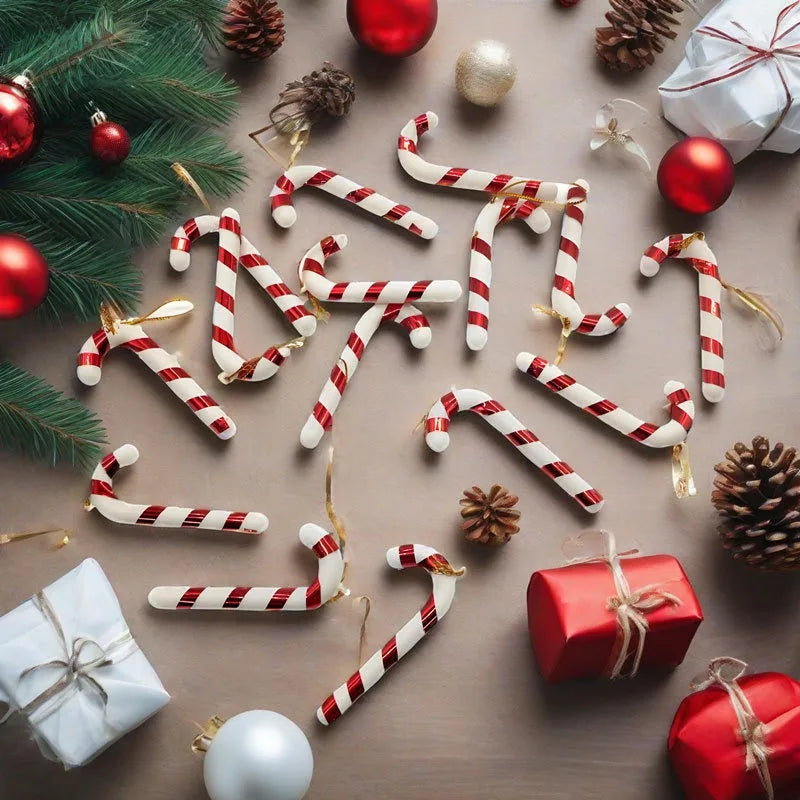 Décorations sucre d'orges de noël de 7cm