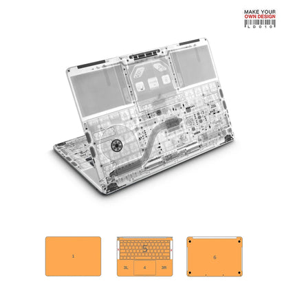 autocollant de peau coloré pour Macbook Pro