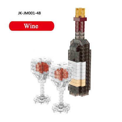 Mini blocs Moc Fast Food Burger crème glacée frites français blocs de diamant bricolage Puzzle assemblage ornement jouets pour enfants cadeau de vacances