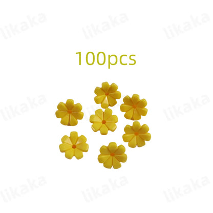 100 pièces MOC blocs de construction de fleurs colorées bricolage belles jardins briques jouets ville arbre maison scène plantes accessoires pour les filles