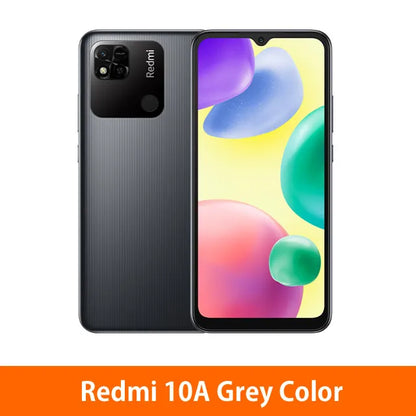 Original Xiaomi Redmi 9A/10A micrologiciel mondial  4GB + 64GB/128GB débloqué Xiaomi téléphone intelligent étui gratuit Film de verre cellulaire