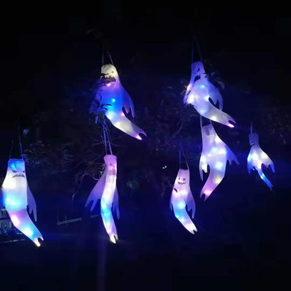 Fantôme de lumière LED plonger oyant pour la fête d'Halloween, accessoires d'horreur, décoration intérieure et extérieure, grande lampe effrayant, maison