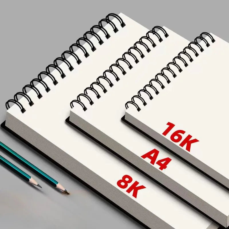 1 paquet de 30 feuilles, carnet de croquis, bloc de croquis relié en spirale, carnet de croquis d'art sans acide, dessin artistique, peinture, papier d'écriture pour