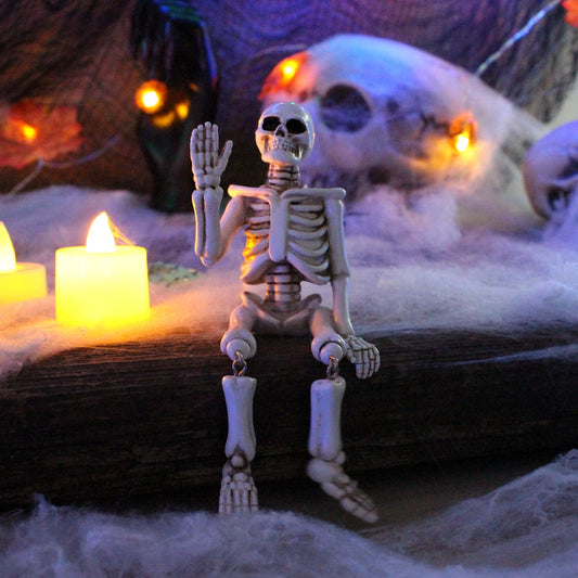 Décorations d'Halloween, mains ondulantes, ornements de crâne, artisanat en résine, atmosphère d'horreur du festival fantôme, accessoires d'aménagement paysager