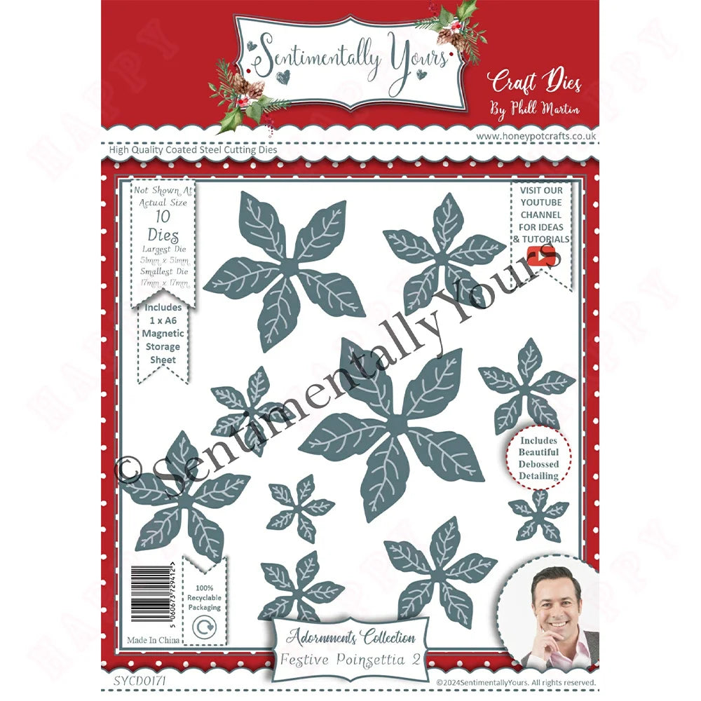 Matrices de découpe en métal craquelin de noël, moule de décoration artisanale, modèle de gaufrage pour Scrapbook, carte de vœux faite à la main, fête 2025