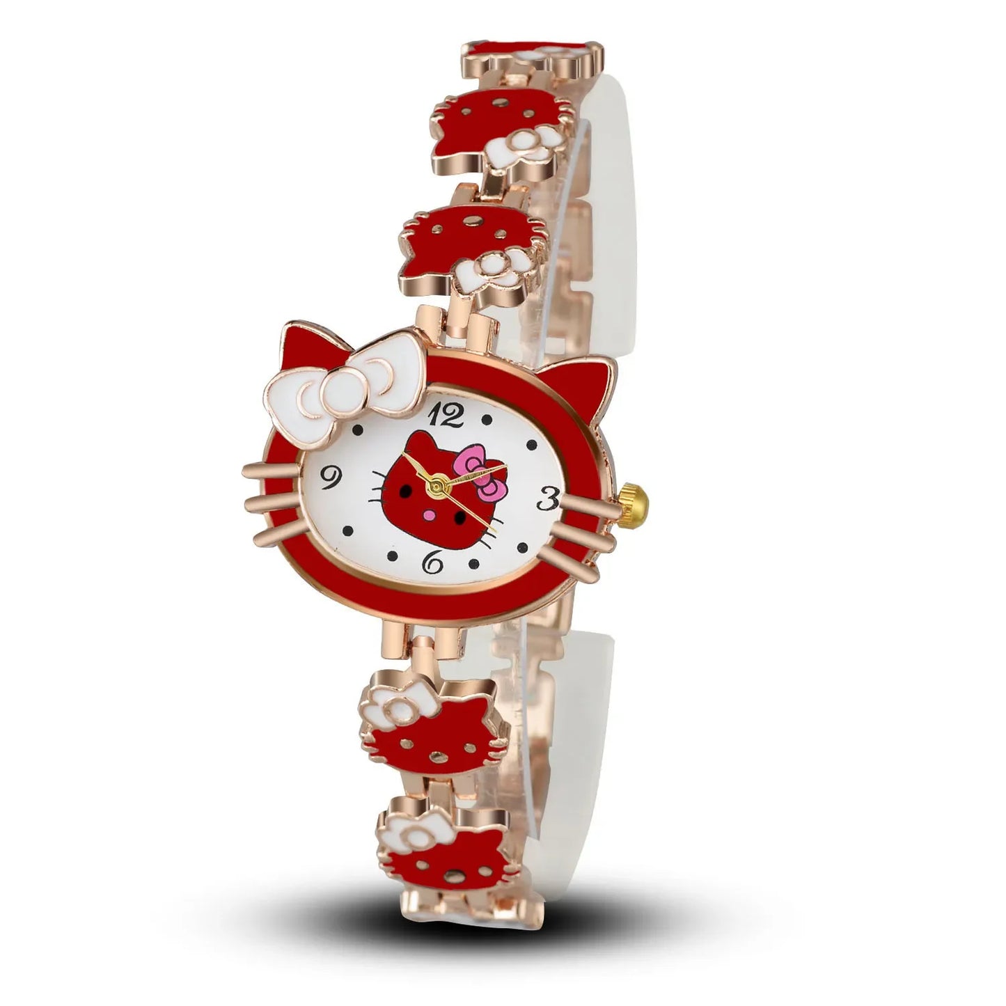 Hello Kitty  montre enfants décontracté  montres à Quartz rose
