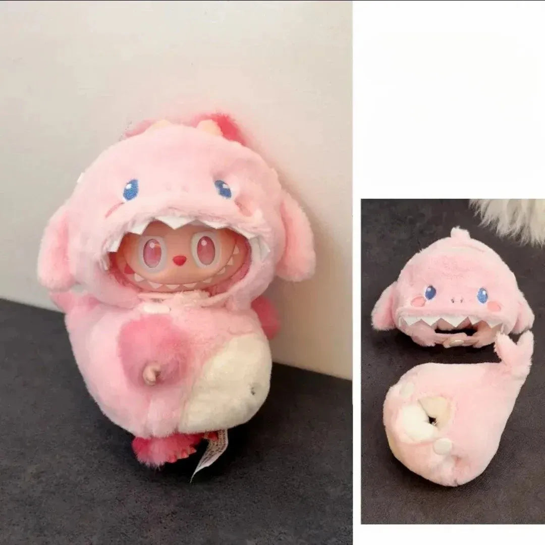 Vêtements de poupée pour Labubu Wacky Mart ami crevettes, vêtements faits à la main 17cm, accessoires de poupée pour déguisement Labubu V1 V3