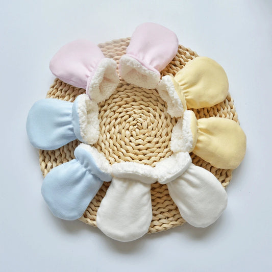 Gants d'hiver doux pour enfants de 0 à 3 ans, mitaines à doigts complets, solides et épais, Anti-grippage, en polaire, chauffe-mains pour tout-petits