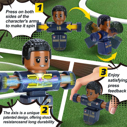 Nouveaux joueurs de football Fidget Spinner, jeu de baby-foot de table, jouets pour enfants, décor de bureau anti-Stress pour Collection