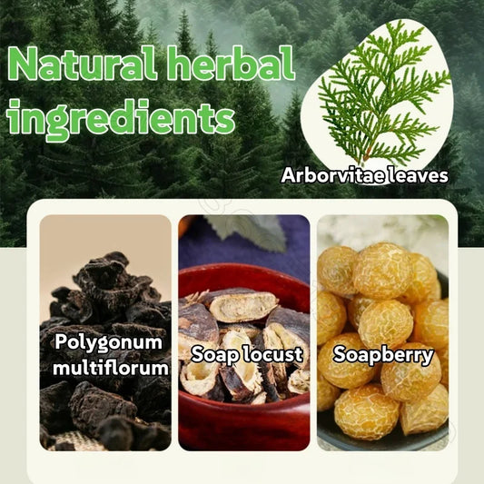 Platdowndown Adus Arborvitae Leaves Polygonum, Multithorum Tea Bran, Soapberry, Soapberry, Prairie Method, Natural Plant Shampoo, Regina, 100g