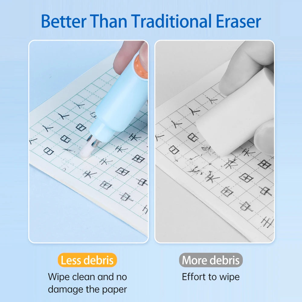 Gommes à crayon électriques rechargeables, avec 20 recharges de gomme,