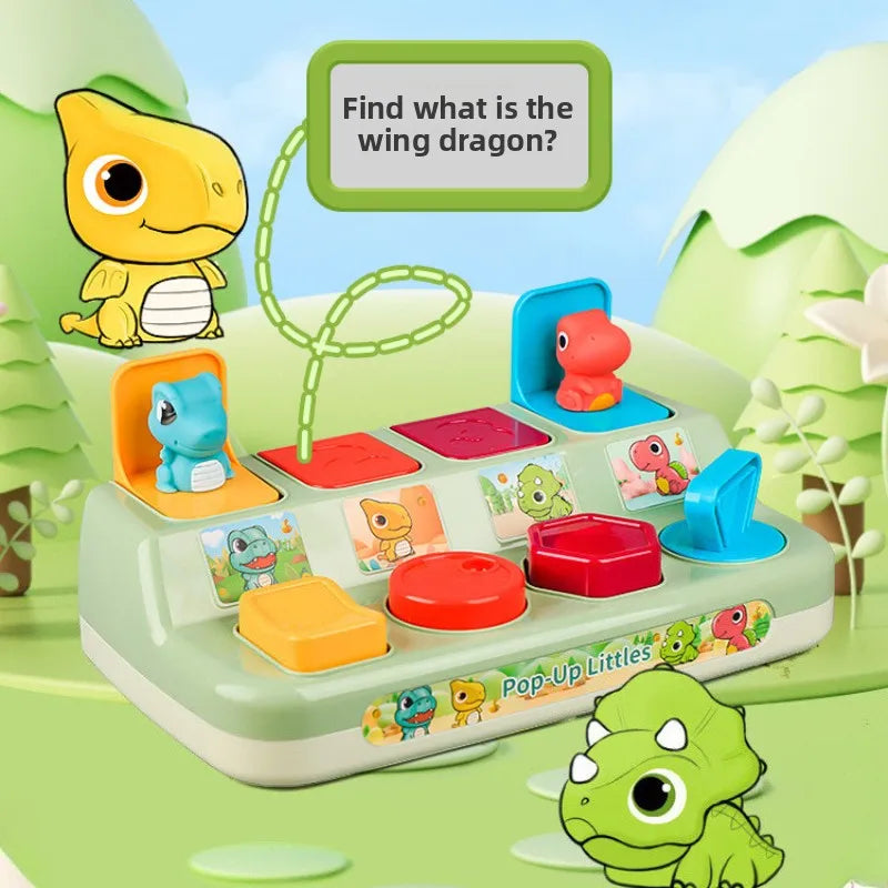 Jouet animaux Pop-Up Montessori pour bébé, jouets sensoriels interactifs pour tout-petits, jouet éducatif de développement pour garçons et filles de 6 à 12 mois