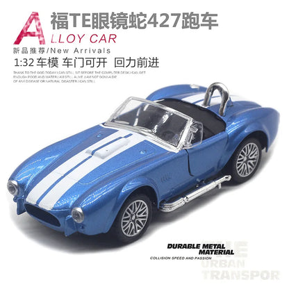 1:32 Shelby 427 classique vintage voiture alliage modèle de voiture jouet pour enfants nouveau cadeau de vente chaude