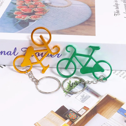 Porte-clés de vélo en métal, couleurs mélangées, ouvre-bouteille de vin et de bière, outil de bar, porte-clés EquiBike, 120 pièces