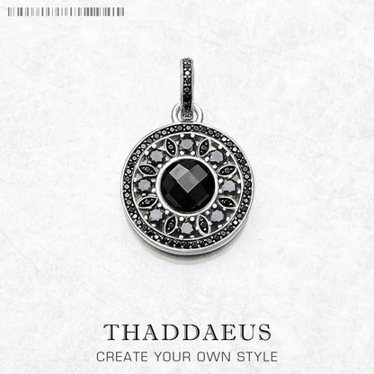 Pendentif noir ornement tout nouveau Glam 925 bijoux en argent Sterling Style européen accessoire de mode cadeau pour femme âme