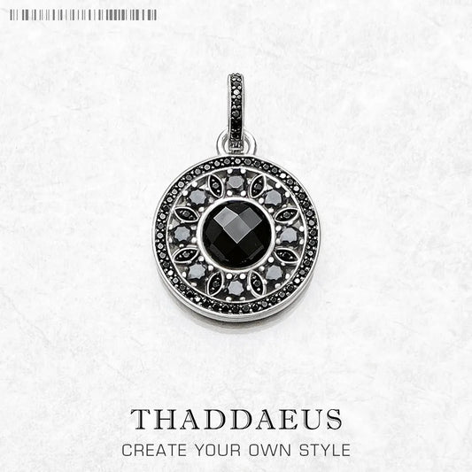 Pendentif noir ornement tout nouveau Glam 925 bijoux en argent Sterling Style européen accessoire de mode cadeau pour femme âme