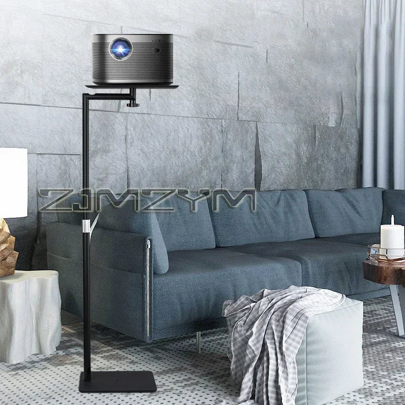 Support de projecteur au sol 120CM, Support métallique multi-angle réglable 360 °   Support de projecteur rotatif pour projecteur vidéo de film