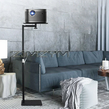 Support de projecteur au sol 120CM, Support métallique multi-angle réglable 360 °   Support de projecteur rotatif pour projecteur vidéo de film