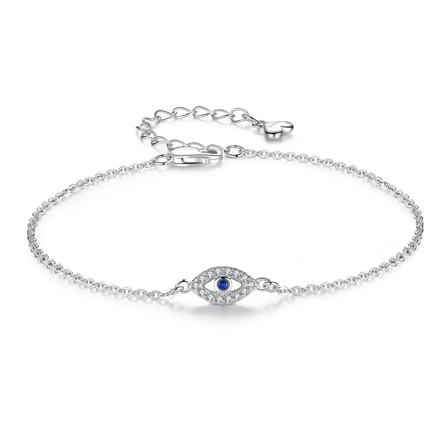 KALETINE chanceux mauvais œil Bracelet 925 en argent Sterling Bracelets pour femme pierre bleue CZ turquie réglable hommes bijoux KLTB099