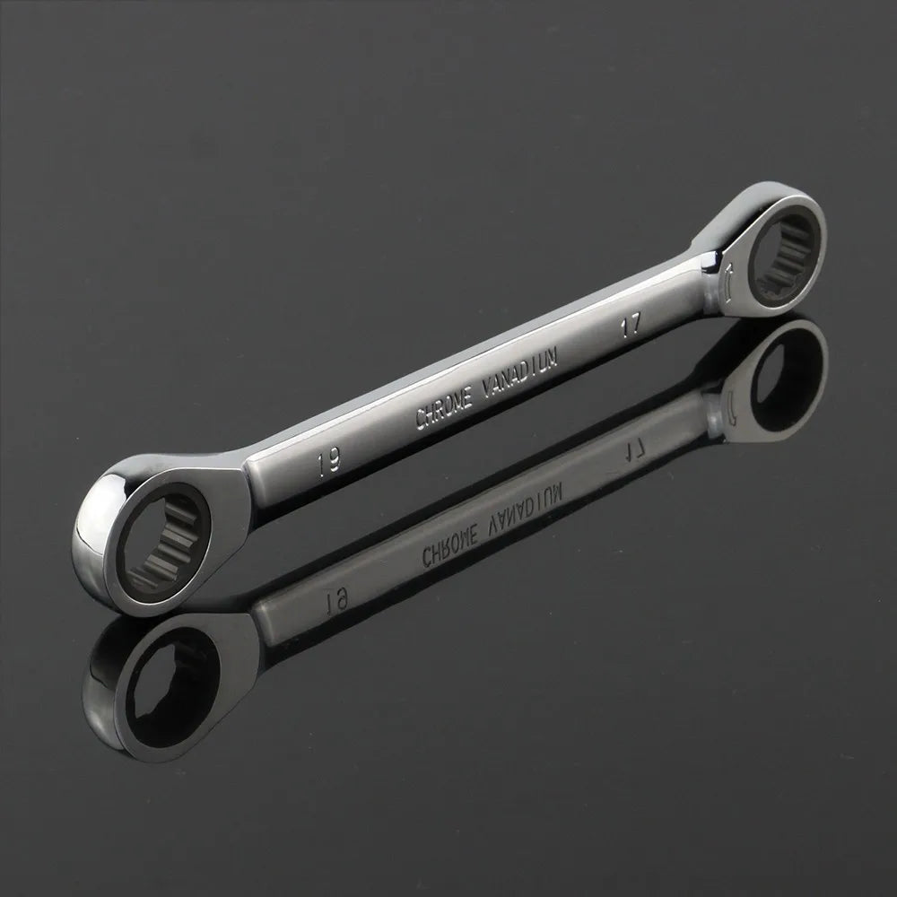 WEELEE – clé à Double cliquet, 1 pièce, outil manuel, 72 dents, acier au Chrome Vanadium, finition miroir