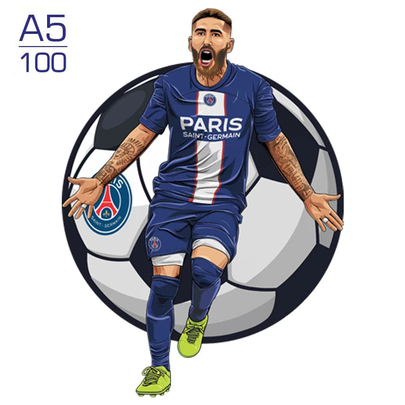 Puzzle étoile de Football Puzzle en bois étoiles de sport Puzzle pour enfants adultes éducatif fabuleux cadeau 300 pièces bricolage Puzzle jouets