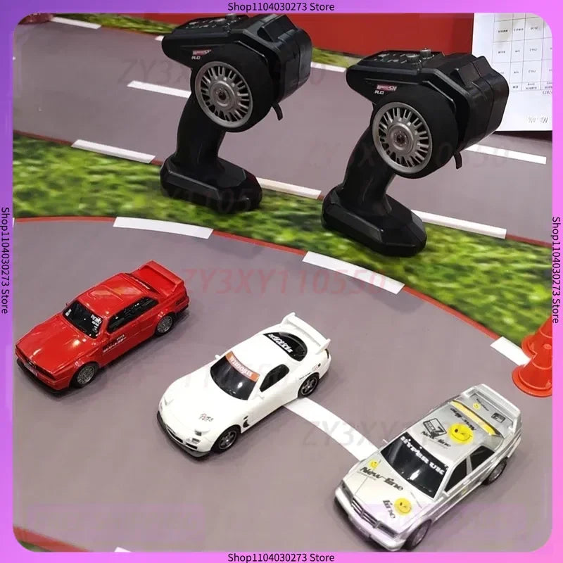 Mini voiture télécommandée de bureau Rc, Simulation, dérive à grande vitesse, modèle de voiture de course, accessoires, jouets de Festival pour garçons, 1/43