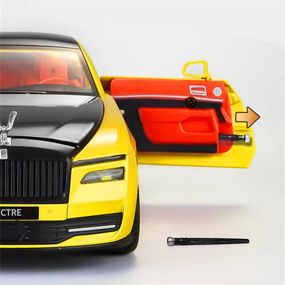 1:24 Rolls Royces Spectre alliage Luxy nouvelle énergie modèle de voiture moulé sous pression et véhicule jouet en métal charge modèle de voiture son lumière enfants cadeaux