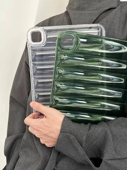 Puffer Bumper Case pour iPad Pro, Doudoune, Juste transparente, Étui souple, iPad Pro 11, 12.9, M2, 2022, 10.9, 10e, Air 4, 5, 12.9, 2018, 2020, 2021