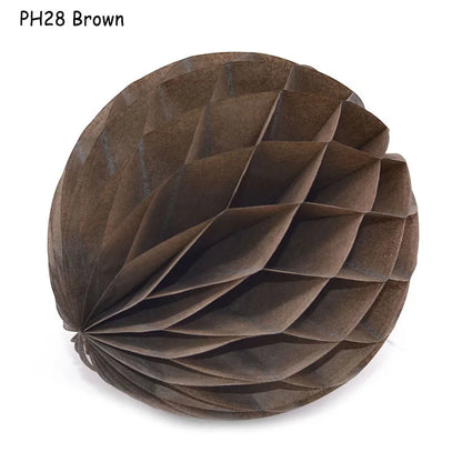 Boule décorative en papier nid d'abeille, 5 pièces/lot, 10/15cm, fleur Pastel, décoration de fête d'anniversaire pour mariage, enfant, fournitures de réception-cadeau pour bébé 8Z