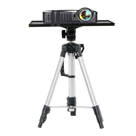 Trépied Vidéorojecteur en Aluminium, Support Projecteur Hauteur Réglable 53-138cm Table pour Videoprojecteur avec Plateau et Sac de Transport Idéal pour Studio Scène Réunion