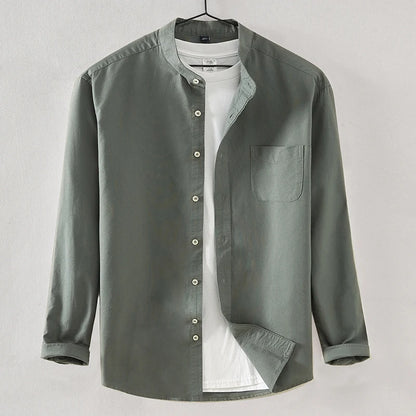 Chemises à manches longues pour hommes, style chinois, 100% coton, streetwear décontracté, médicaments, vêtements à la mode