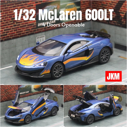 McLaren-Voiture l'inventaire en métal moulé sous pression pour enfants, modèle de jouet de sport ThomZ CiTY, collection son et lumière, cadeau, 1/32, 600LT