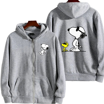 SnoAmendments-Sweat-shirt à Capuche Blanc avec Fermeture Éclair pour Homme et Femme, Vêtement de Couple, Collection Printemps-Automne 2024