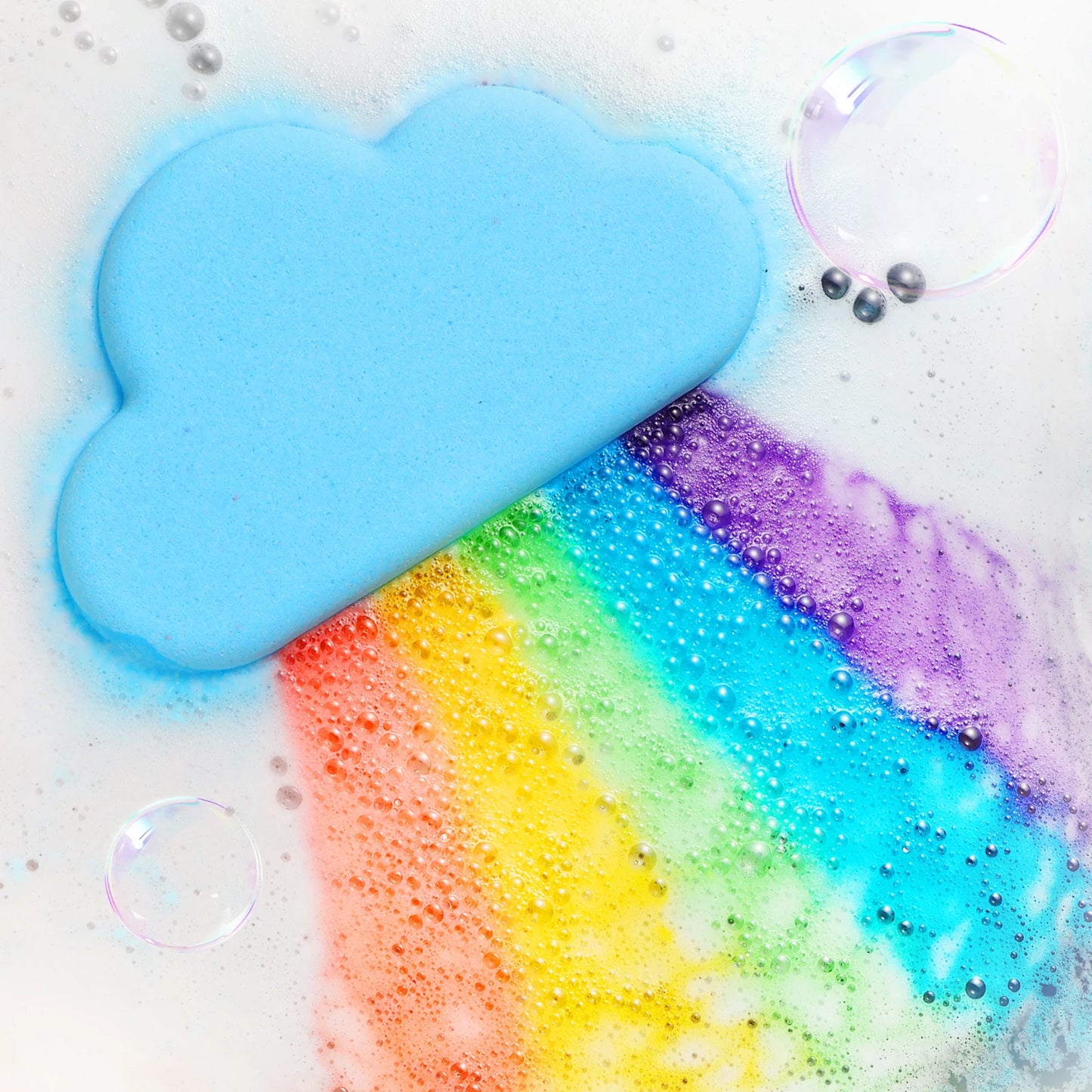 Ensemble cadeau de bombes de bain arc-en-ciel, bombes de bain biologiques faites à la main pour enfants filles, bain moussant naturel pour enfants, 1 pièce/4 pièces