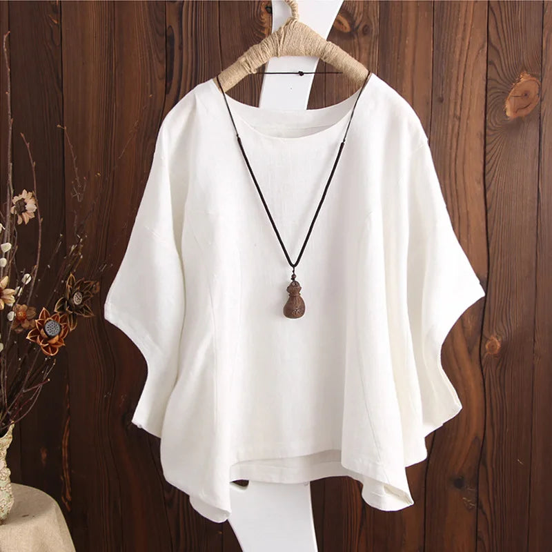 Harajuku Y2k haut Vintage vêtements T-Shirts coton lin Streetwear chemises décontractées pour femmes vêtements T-Shirts mode été