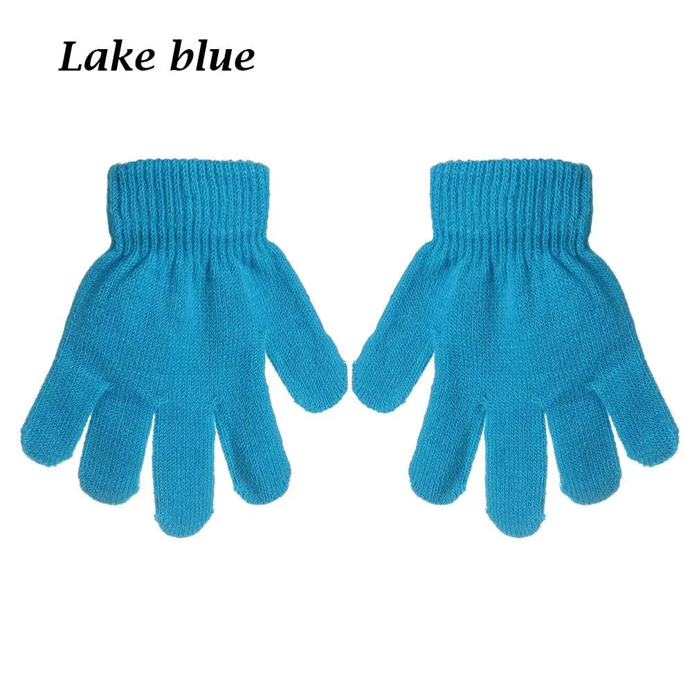 Gants extensibles simples et solides pour enfant, mitaines chaudes pour garçon et fille de 5 à 10 ans, collection automne et hiver