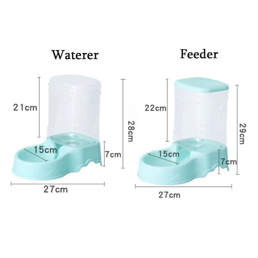 Mangeoire automatique pour animaux de compagnie, 3,8 l PP, fontaine à eau pour animaux de compagnie, bol à clics, grand distributeur de nourriture pour chat et chien